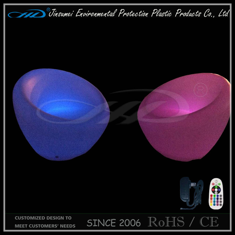 Factory Price Plastic Illuminated LED Furniture with Stools
