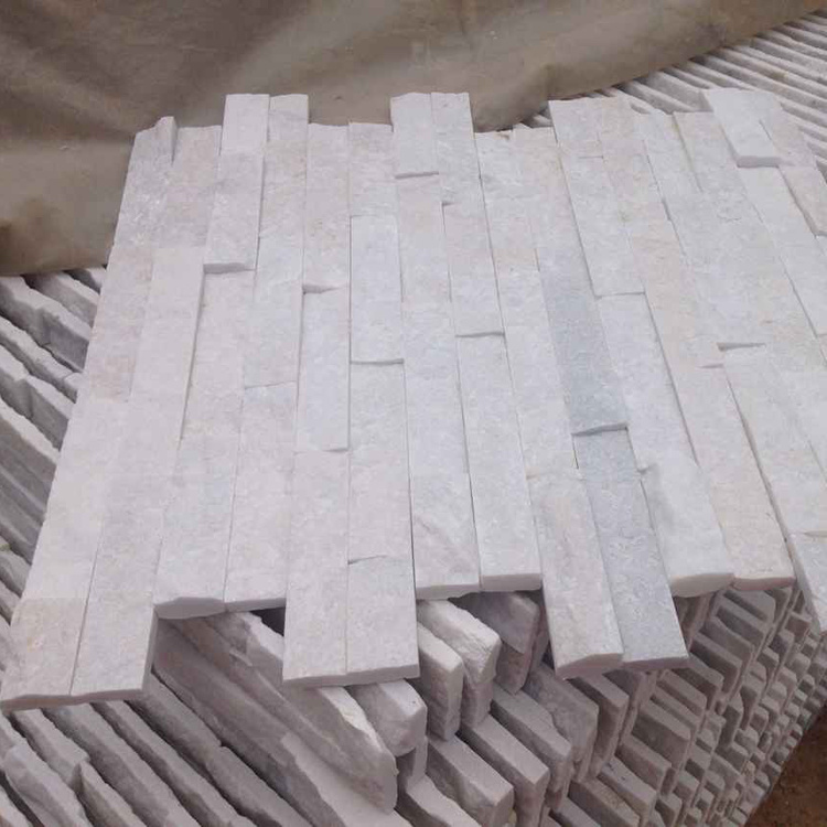 Natural White Quartz Wall Cladding Culture Stone (SMC-SCP389)