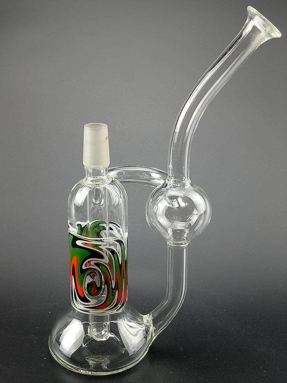 Colorful USA Decoration Glass Water Smoking Pipe