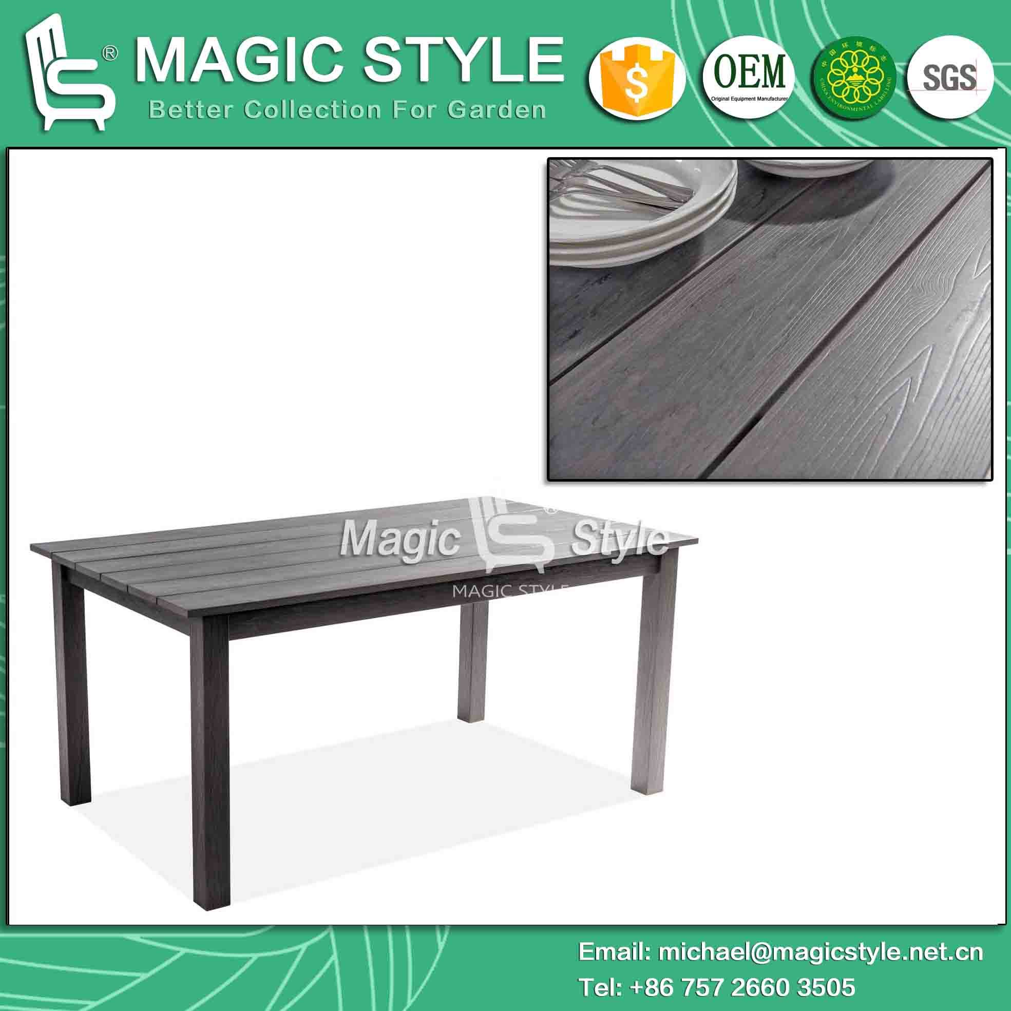 Poly Wood Table Coffee Table Dining Plastic Table Outdoor Table (Magic Style)