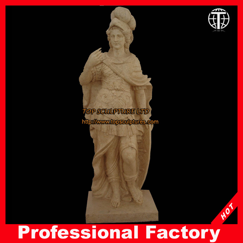 Yellow Marble Statue for Garden Decoration