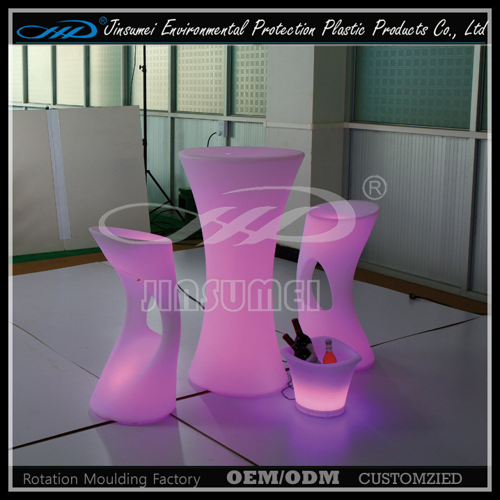 PE Material LED Fashion Chair Plastic Furniture
