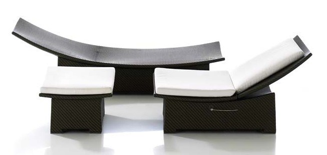 Durable Waterproof Outdoor Garden Furniture Sun Lounge Chaise Lounge with Adjust Back &Armrest