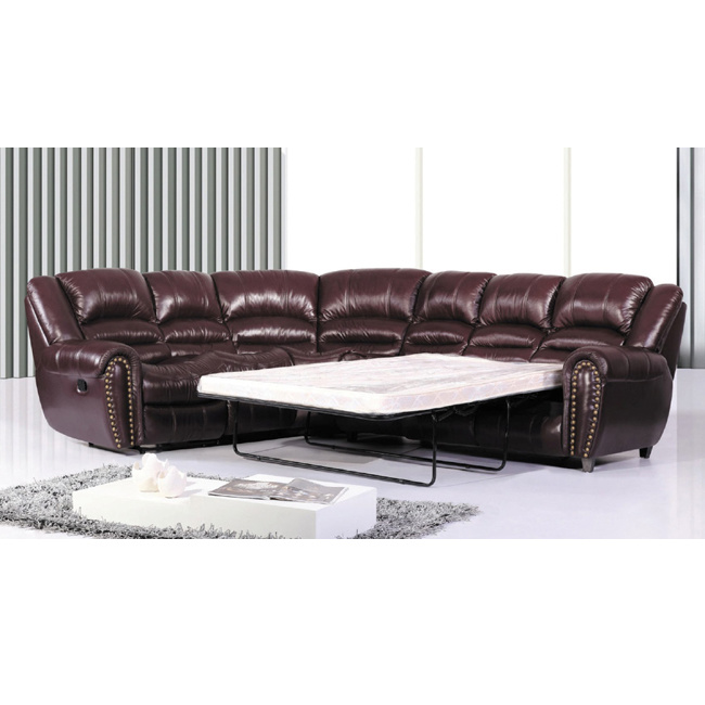 Modern Sectional Leather Recliner Sofa 6013C