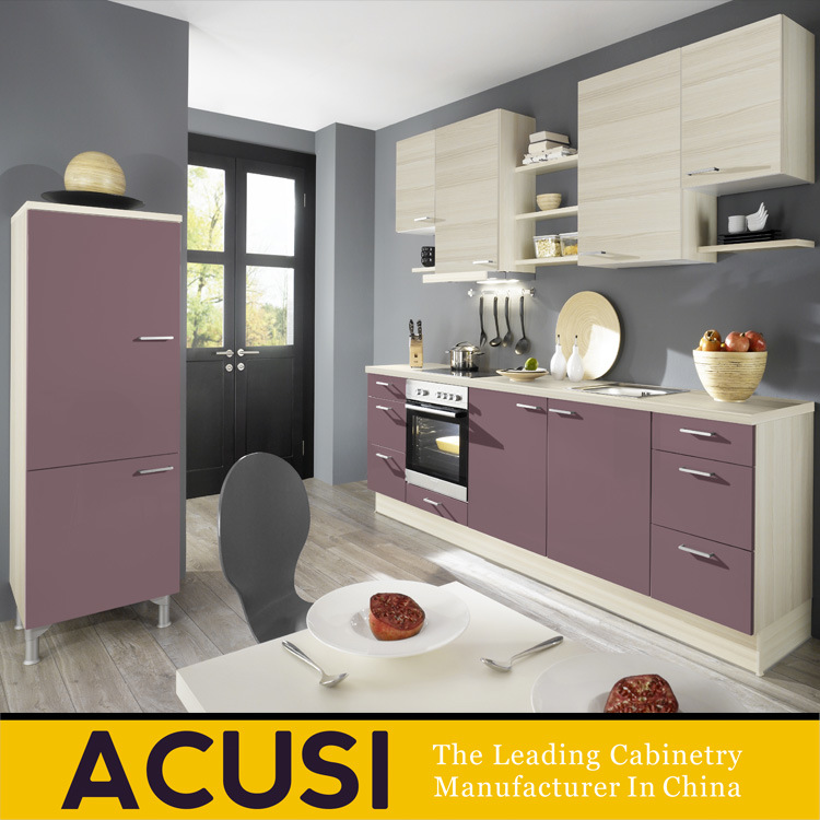 Modern Lacquer Wood Furniture Kitchen Cabinets for Small Space (ACS2-L161)