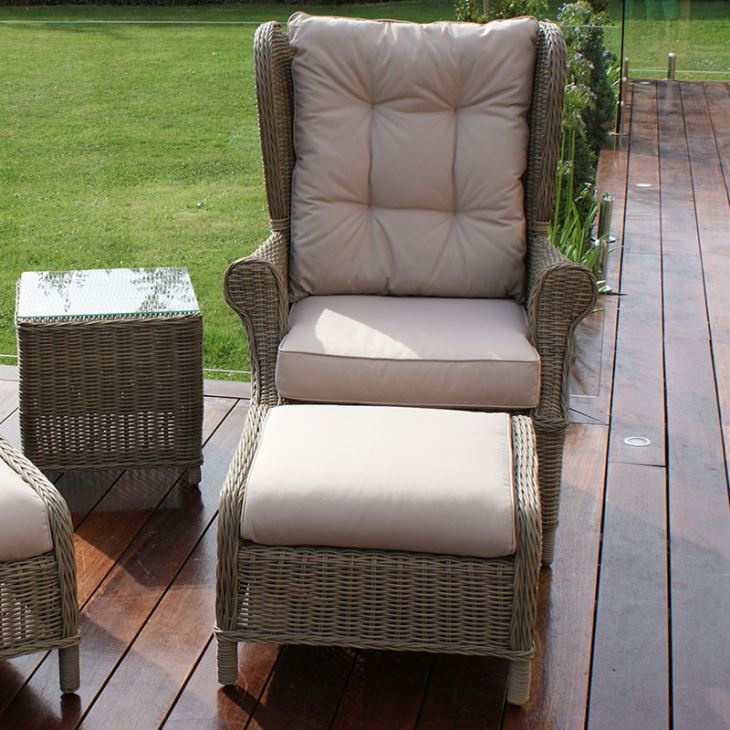 Well Furnir-Rattan Supplier Manufacturing Garden Furniture High Back 3 Piece Lounge Set