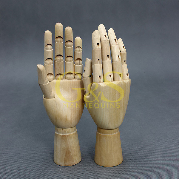 Shop and Windows Display Decoration Flexible Wooden Crafts Hands (GS-WD-001)