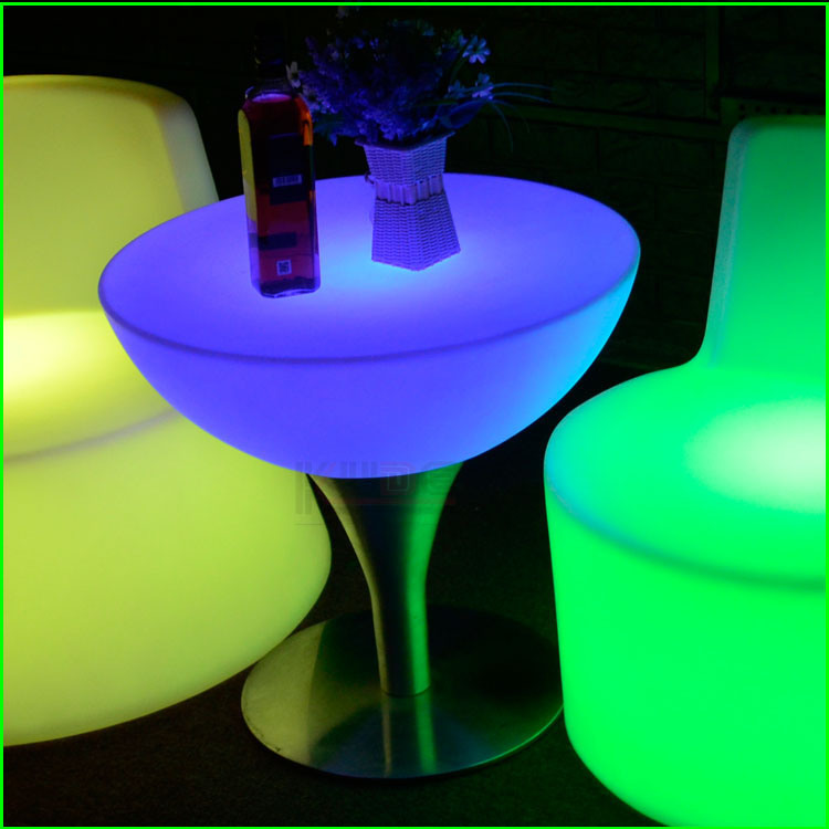 LED Furniture Factory Modern Outdoor Garden LED Bar Stools and Tables