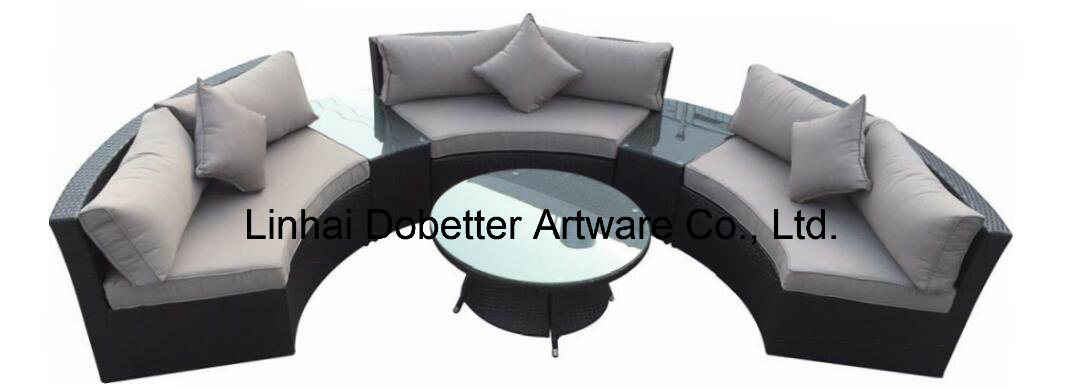 6PCS Deluxe Rattan Sofa Set