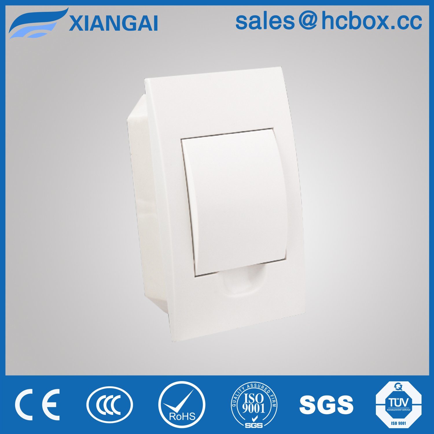Plastic Distribution Box Distribution Board Switch Box Hc-Tfw 4ways White Color