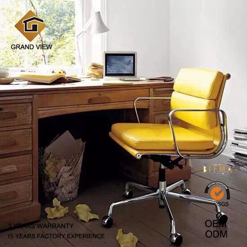 Hot Selling Yellow Leather Office Furniture Chairs