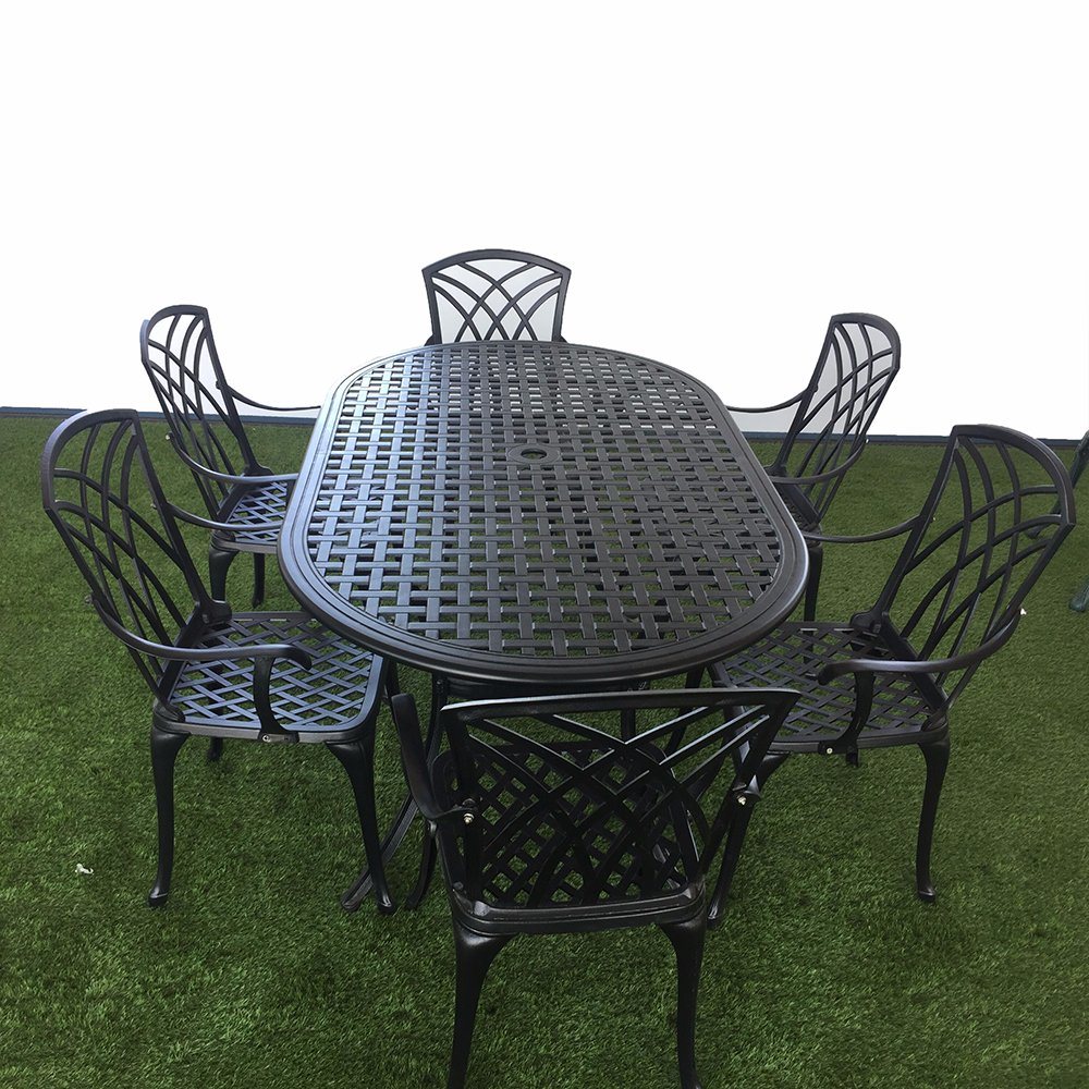 Terrace Table and Chairs The Cast Aluminum Material