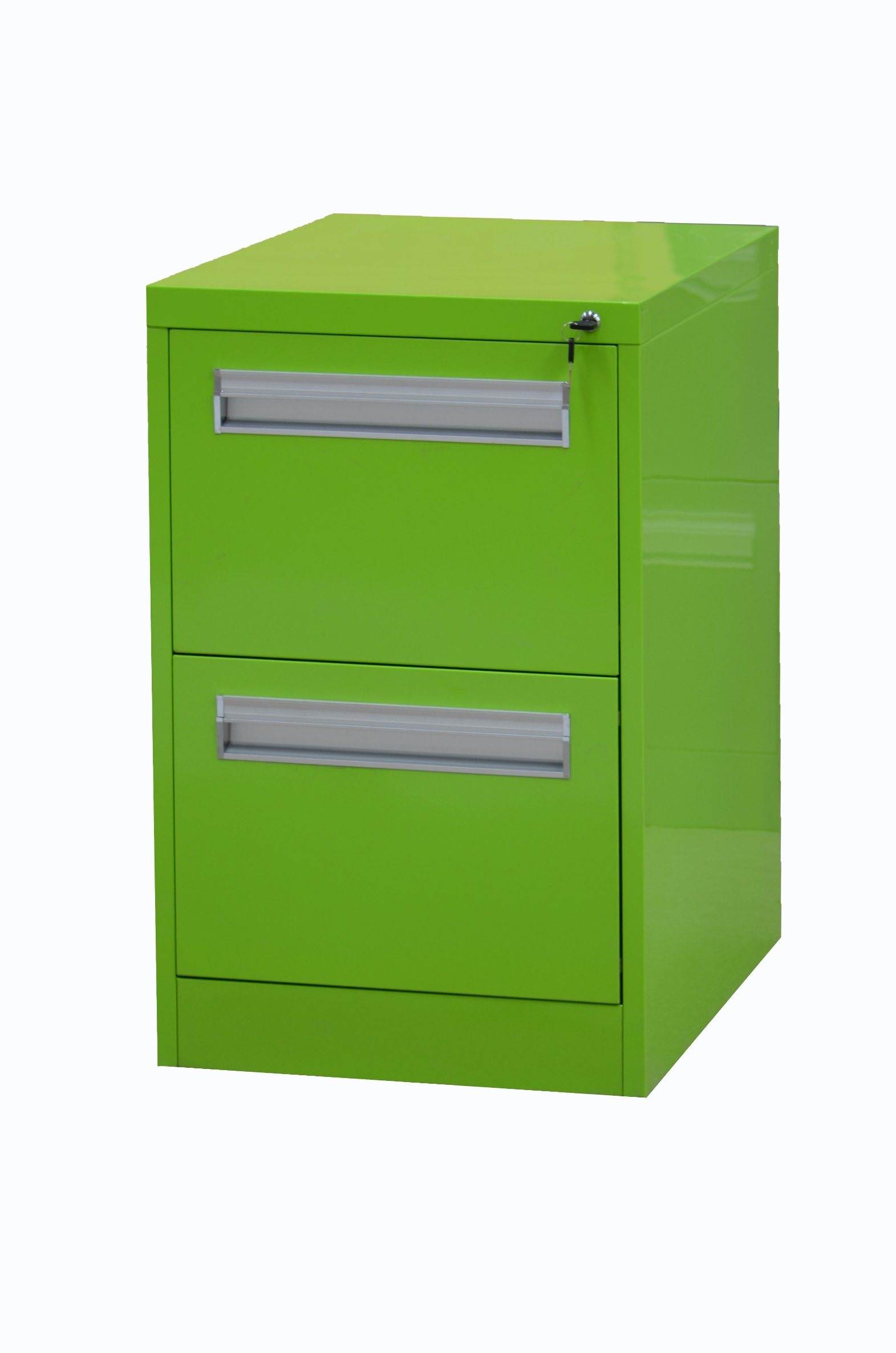 Roll-Over Construction Vertical 2 Drawers Filing Cabinet