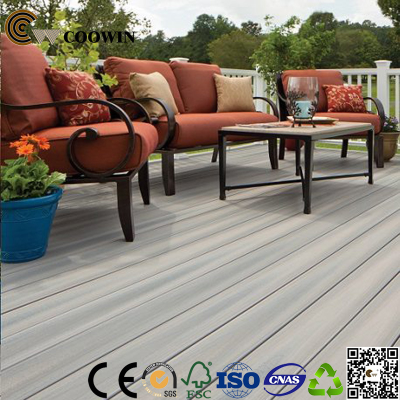 Anti- Slip Fade-Proof Waterproof Extrusion WPC Decking