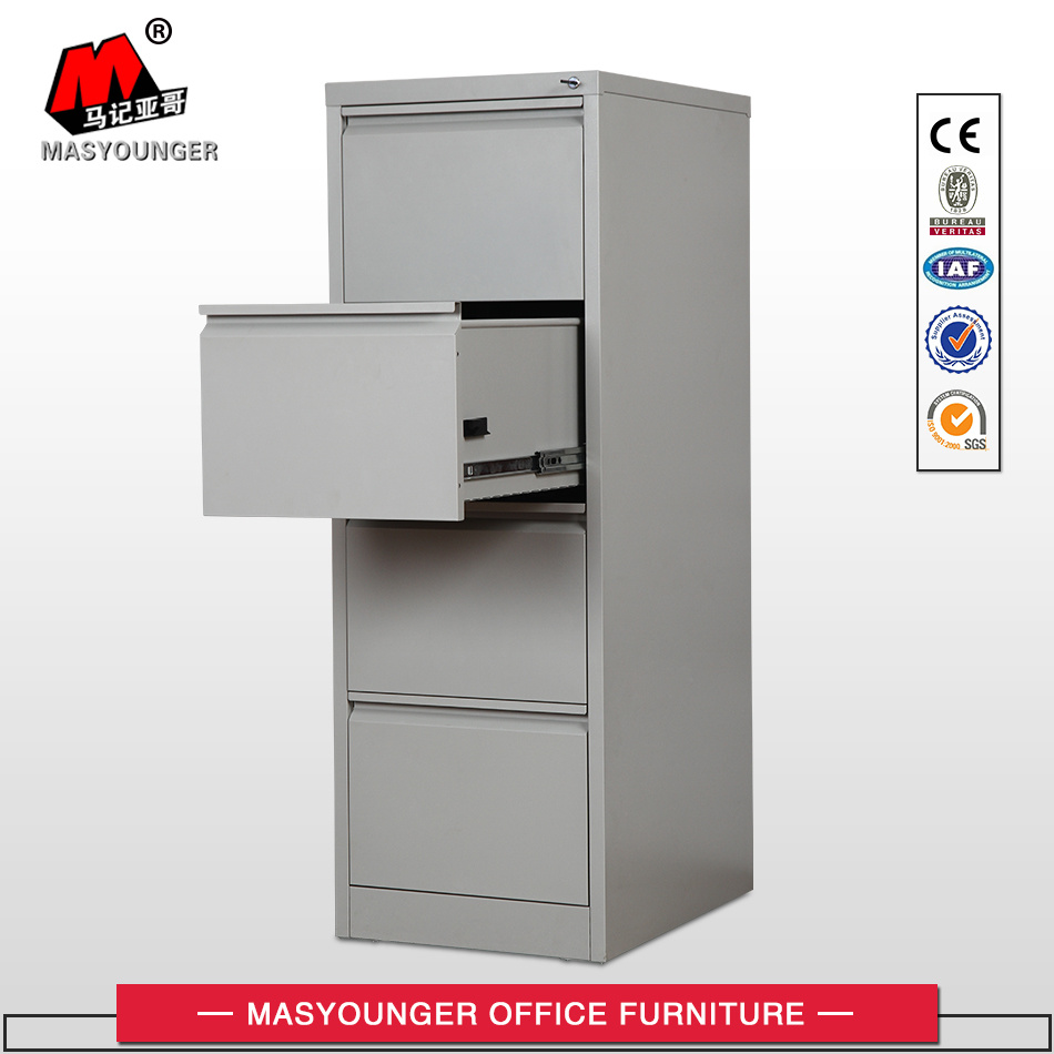Commercial Office Use Steel Vertical 4 Drawer File Cabinet