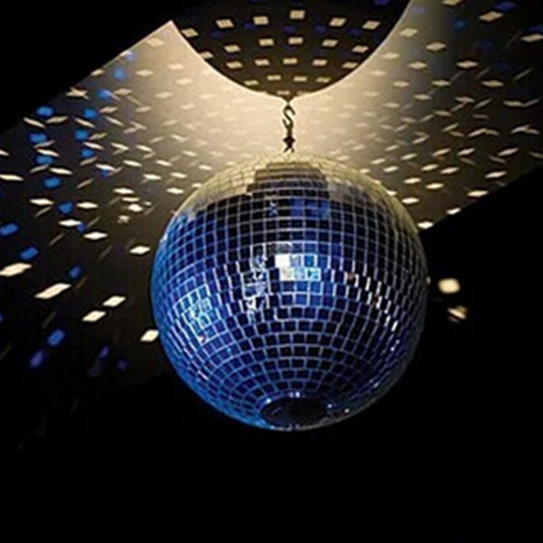 25cm Hand Made Glass Rotating Mirror Ball Disco Home Party Stage Decoration Reflection Hanging Balls