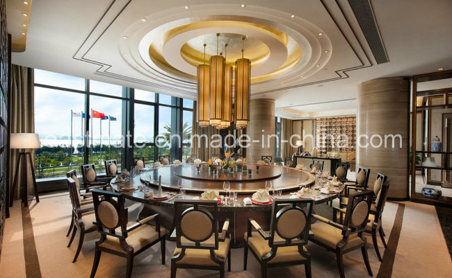 High-End E1 Grade Panel Chinese Restaurant Round Table Furniture