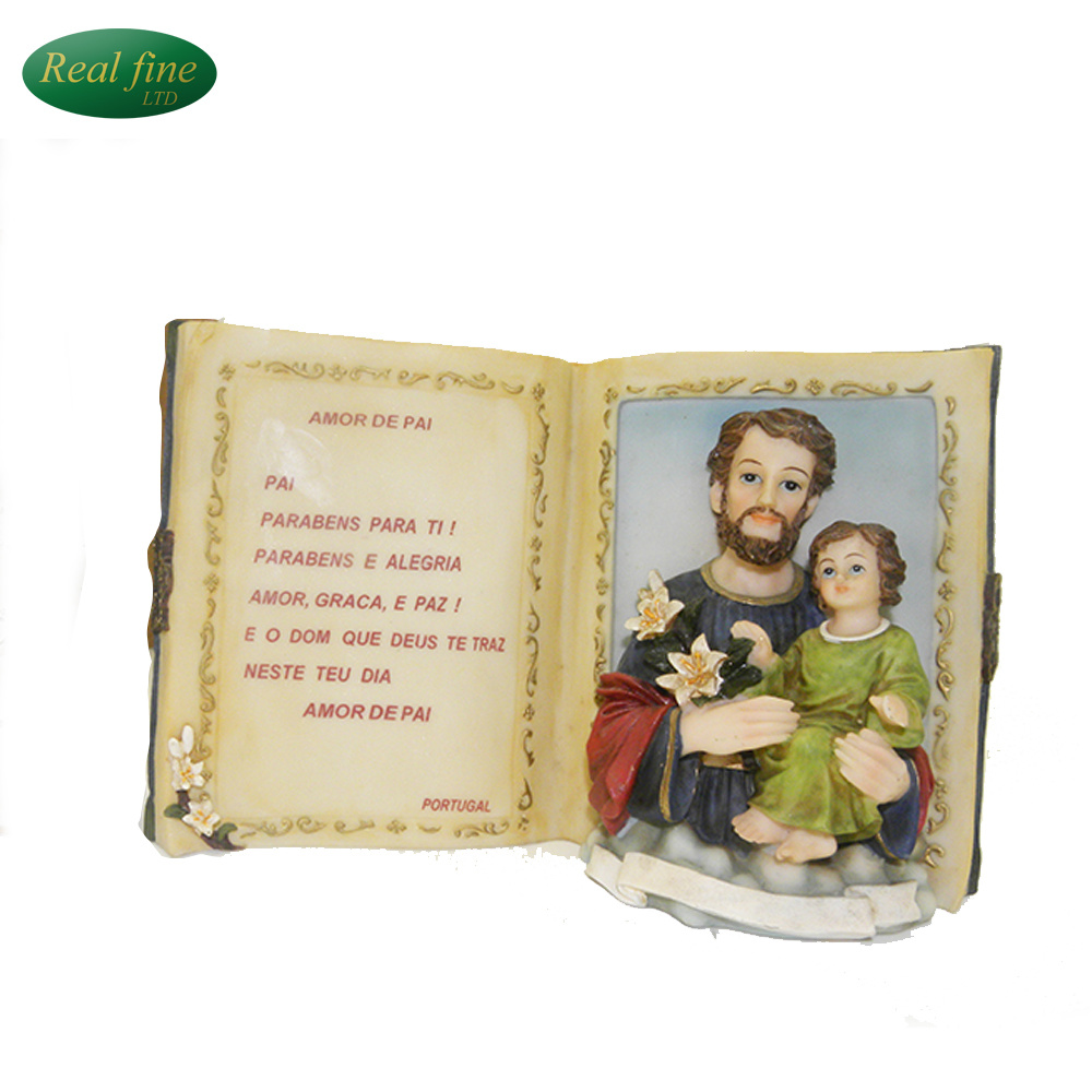 Home Decor Religious Book Style Jesus and Baby Statues