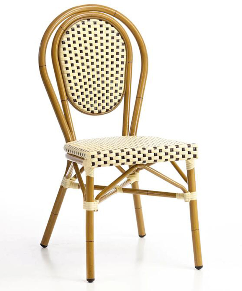 Outdoor Aluminum Bamboo Looking French Style Bistro Chairs (BC-07014)
