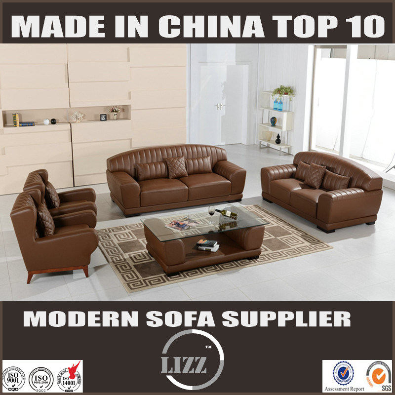 European Style Living Room Leather Sofa Lz508