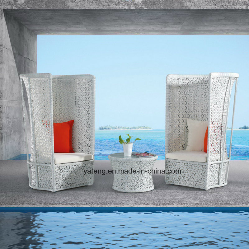 Good Design Popular 5start Hotel Project Furniture Outdoor Pool Side High Back Sofa Set Lover Set (YT571-3PCS/set)