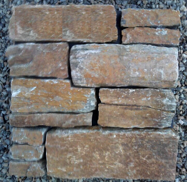 Decorative Natural Rusty Slate Exterior Wall Cladding Stone (SMC-FS044)