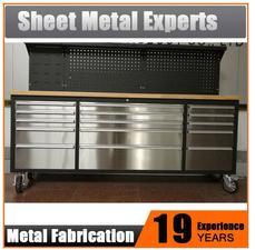 84inch Tool Trolley Box Cabinet with Back Board, Powder Coated Tool Box Chest Low Price