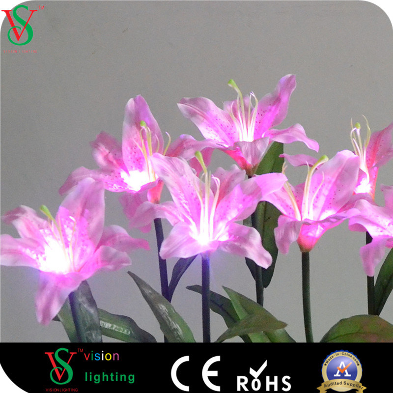 Waterproof LED Artificial Flower Light for Home Decoration