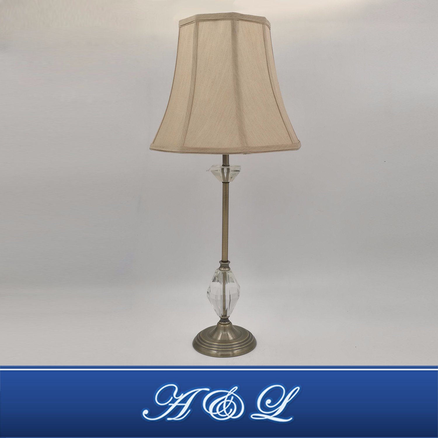 Classical Design Antiq Brass Glass Table Lamp for Bedroom