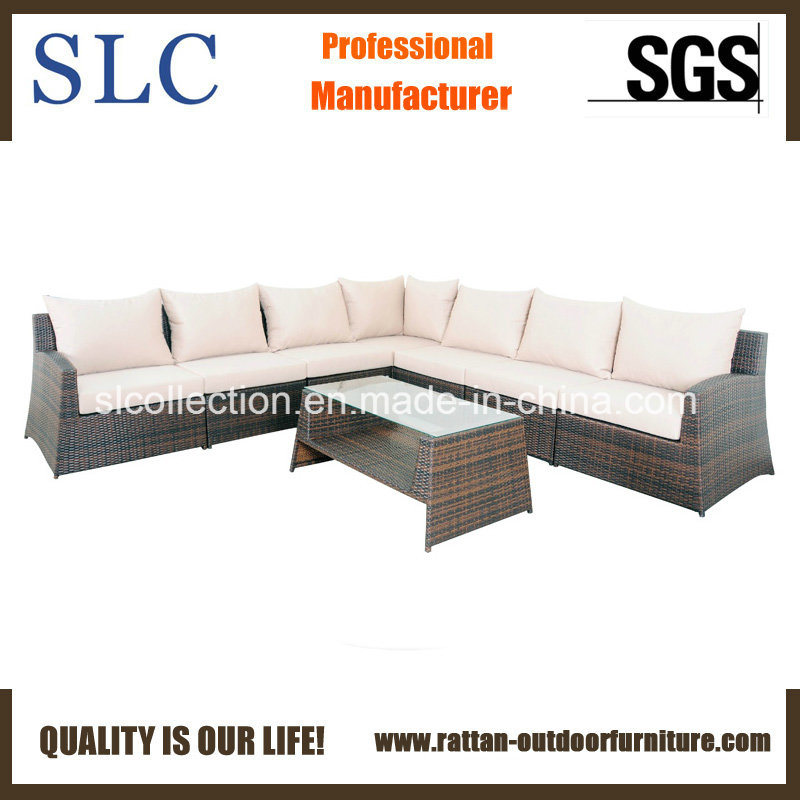 Patio Furniture Set/ Hotel Wicker Rattan Sofa Set/ Sectional Sofa (SC-3005-B)
