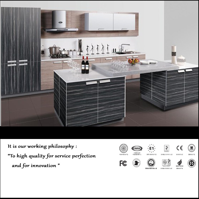 High Glossy Wooden Kitchen Cabinet (Fy0547)