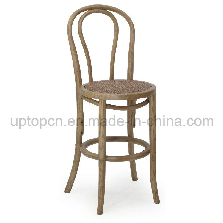 Famous Design High Bar Thonet Chair Furniture with Knitting on Chair Seat (SP-EC447)