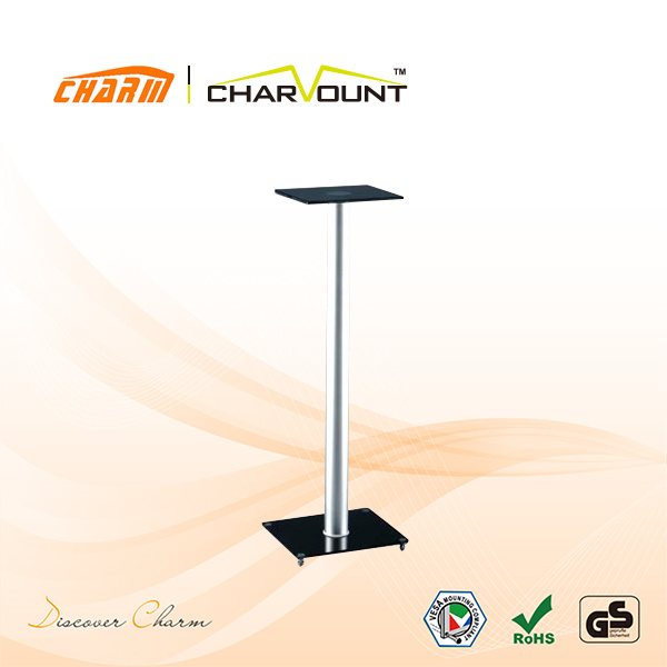 Popular Tempered Glass Speaker Stand in China (CT-SS-33B)