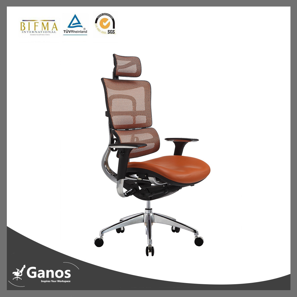 Jns-802 Leather Office Chair with Headrest