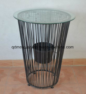 Round Table Hollow out Wrought Iron Table Circular Household Hotel Decoration Nordic Table (M-X3848)