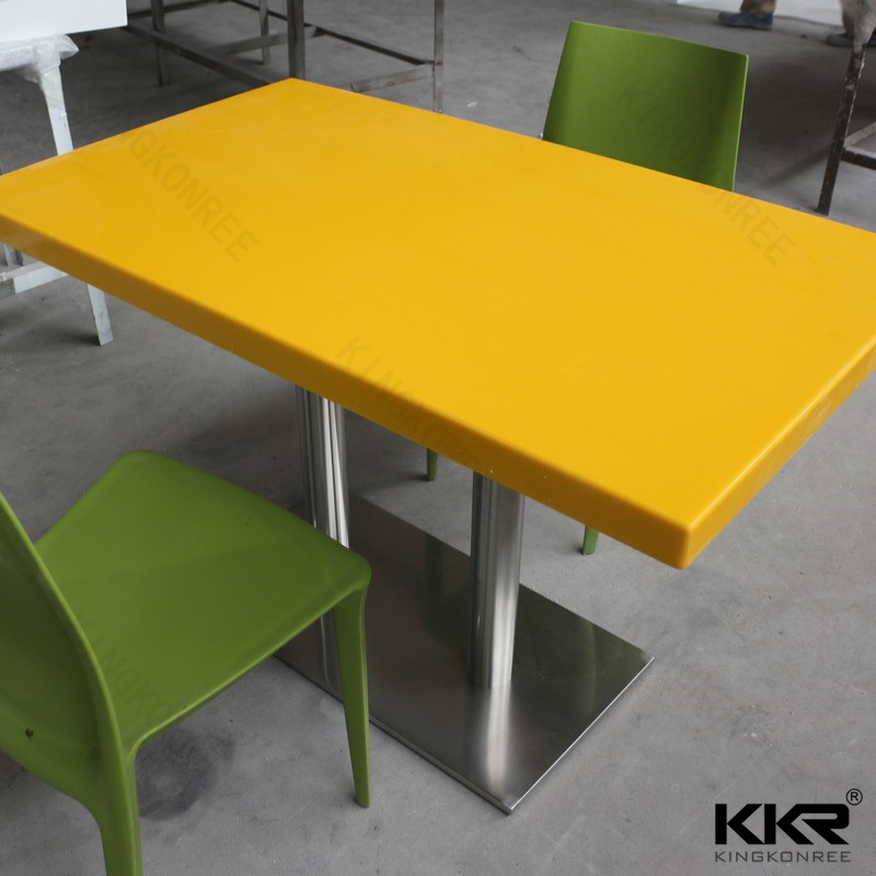 Kingkonree Solid Surface 1200mm Stone Dinner Table