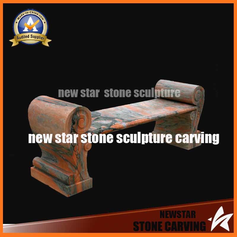 Mixed Color Granite Benches Used in Garden or Park