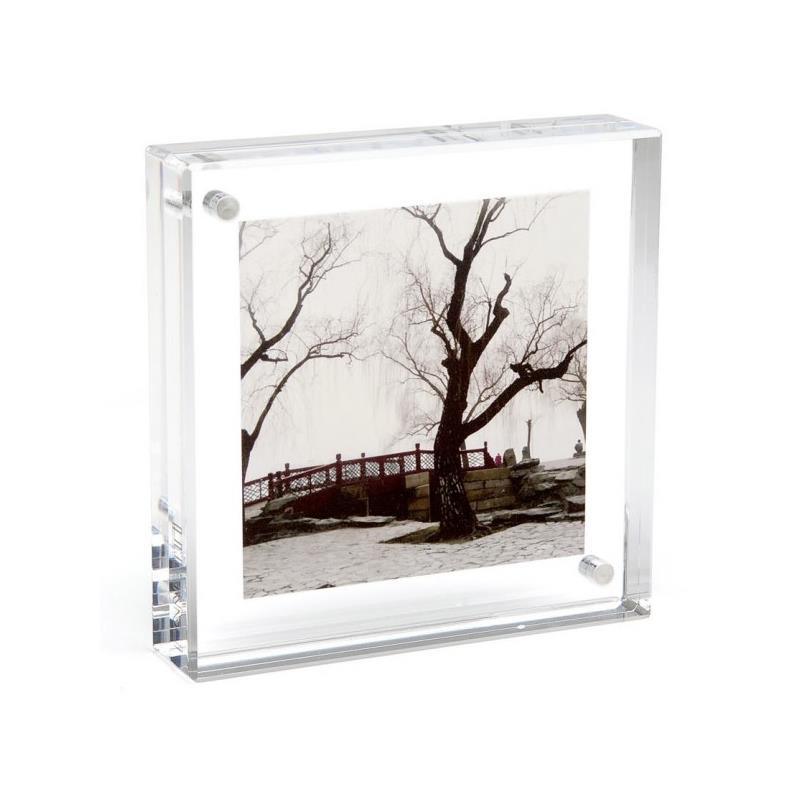 4 X 6 Acrylic Clear Photo Frame/ Sign Holder with Magnetic Close