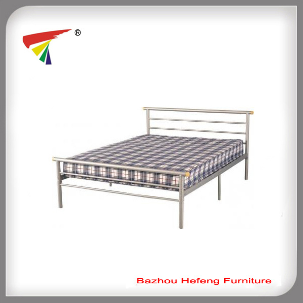 Queen Size Metal Double Bed Modern Style (HF087)
