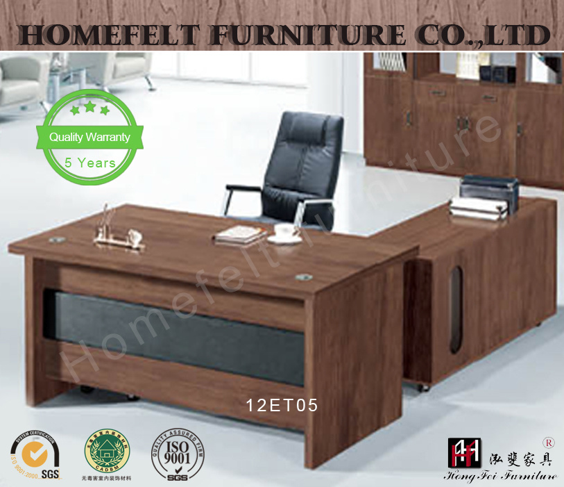 Elegant MDF Executive Table MDF L-Shape Boss Office Tbale Desk