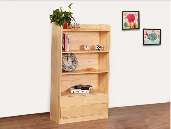 Three Layers Wooden Bookcase Wooden Cabinet (M-X1009)