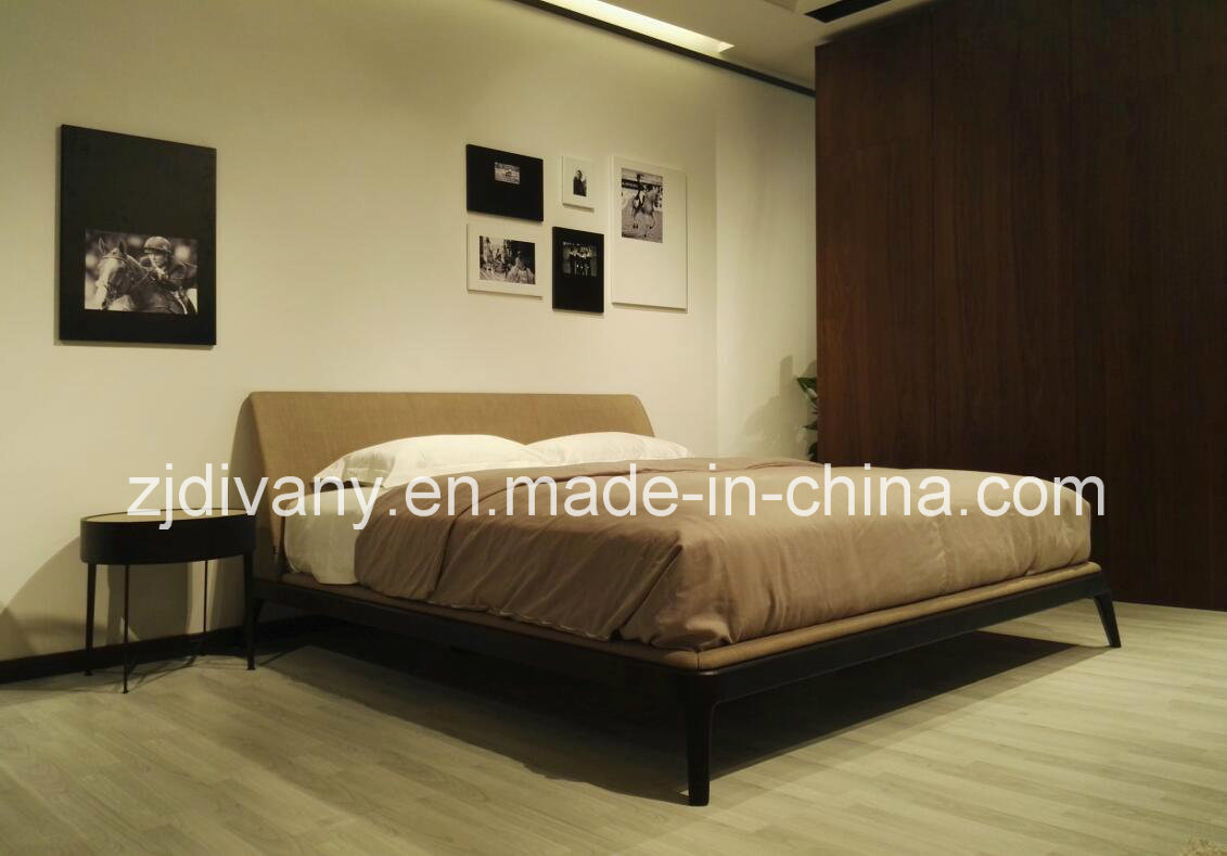 Bedroom Wooden Fabric Bed (A-B44)