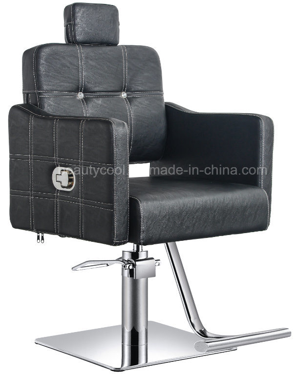 Real Relax Salon Hydraulic Recline Barber Chair Beauty Shampoo SPA Chair All Purpose Brown