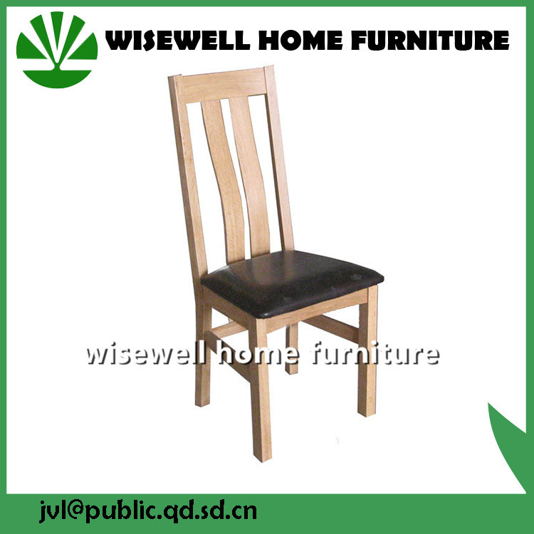 Oak Wood Wholesale Leather Curved Dining Chair