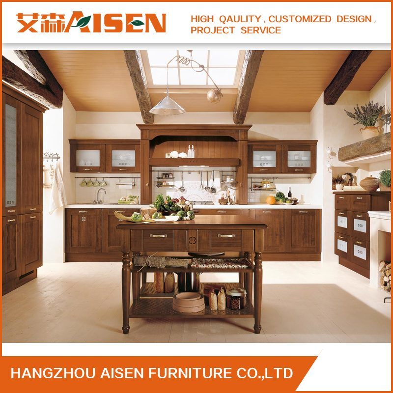 Wooden Furniture Personal Customized Soild Wood Kitchen Cabinets