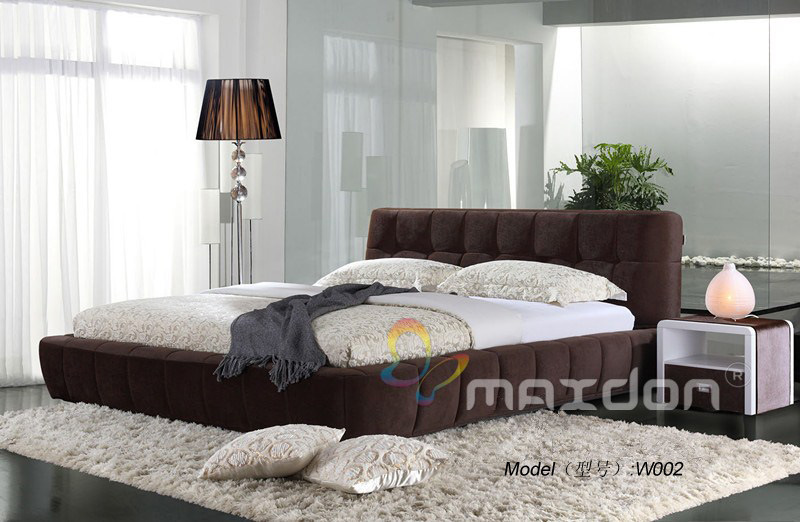 High Quality Leather Soft Bed (W002)
