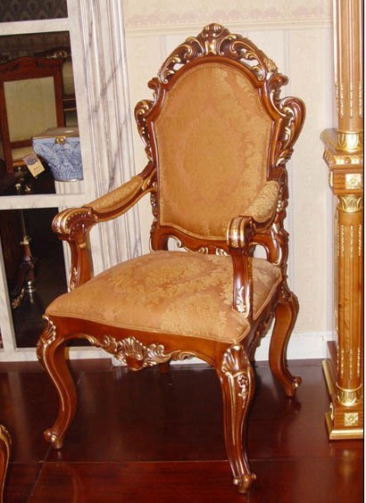 Hotel Antique Chair/Luxury European Style Chair/Restaurant Chair/Hotel Chair/Solid Wood Frame Chair/Dining Chair (GLC-081)