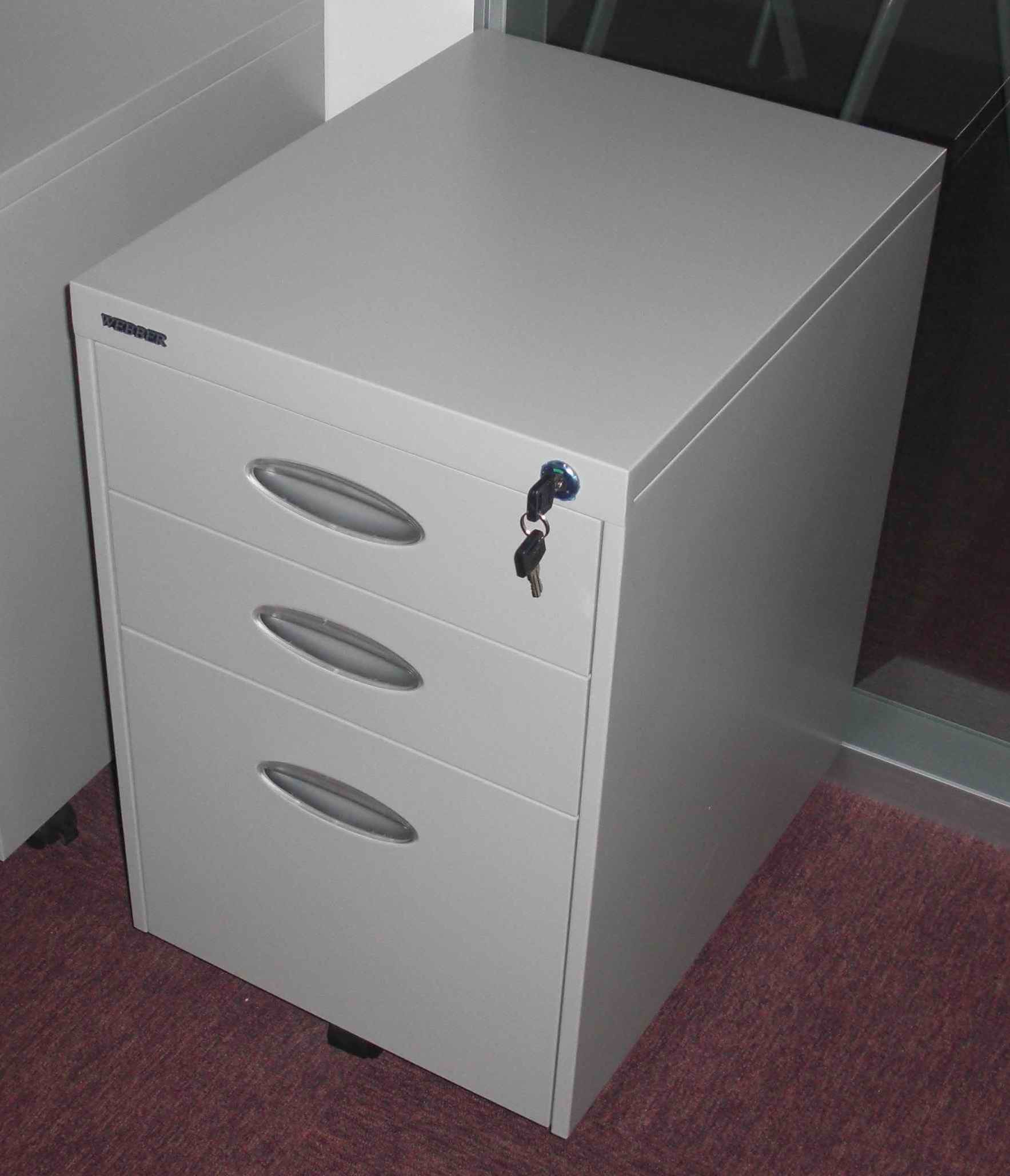 Office Mobile Pedestal with Oval Door Plastic Handle (M3D)