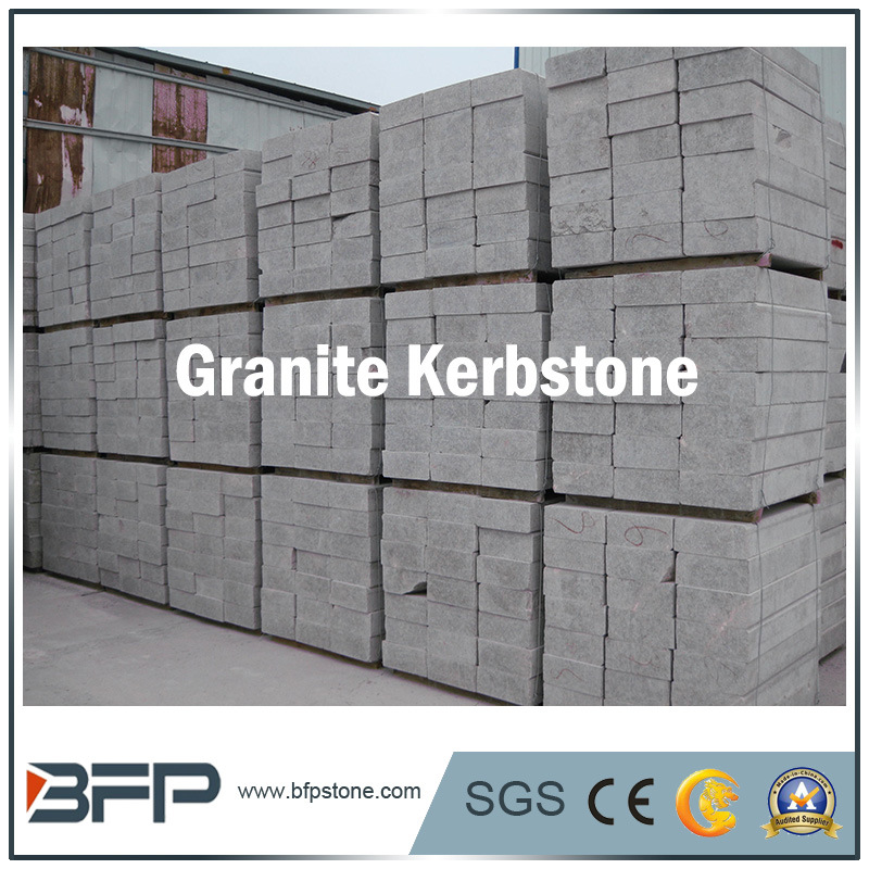 Natural Stone Light Grey Granite Kerbstone for Outdoor Paving