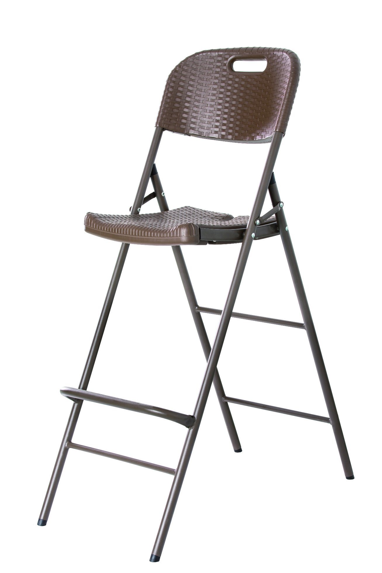 Imitated Rattan Finished Plastic Folding Bar Chair for Cocktail Table Used (CG-RHY53)